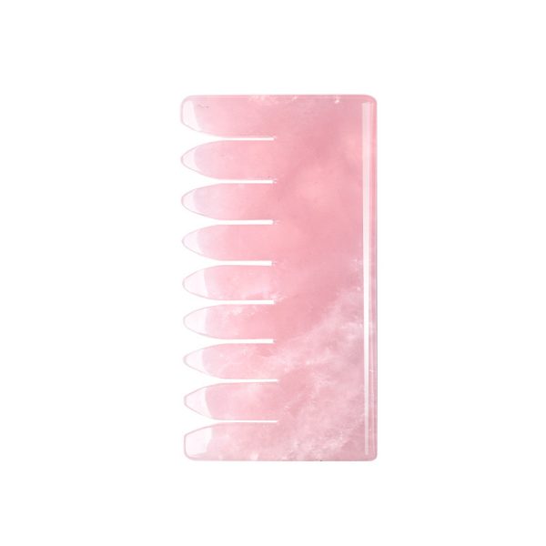 Jade Comb Crystal Head Massage Comb Meridian Comb - Image 3