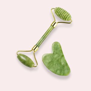 Green serrated gua sha massage set